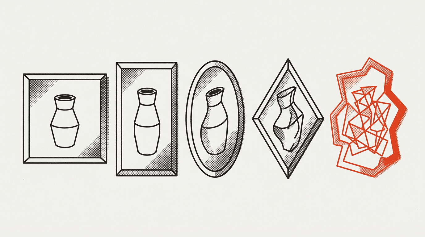 Abstract scales with a judge icon and a downward trending graph.